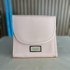 Authentic GUCCI Pink beauty small tote nude blush cosmetic pouch Women's Bag